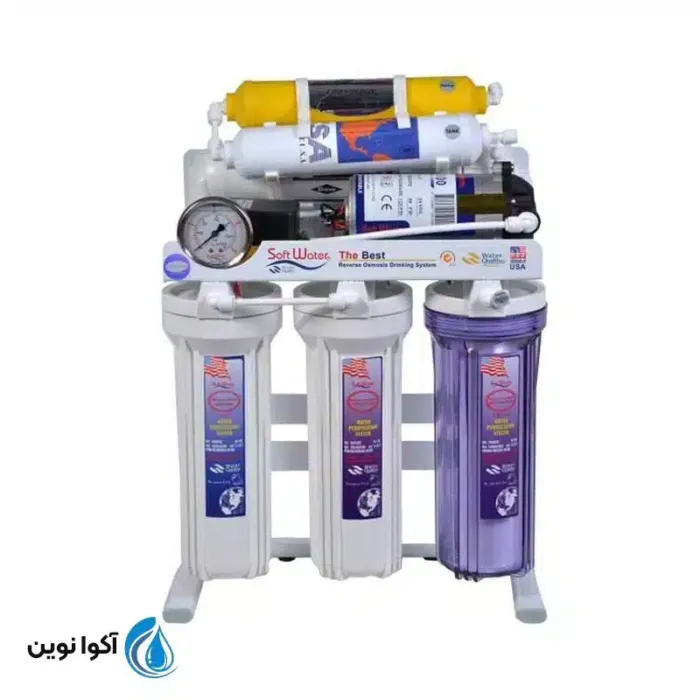دستگاه تصفیه آب خانگی سافت واتر 6 مرحله ای مدل RO-6