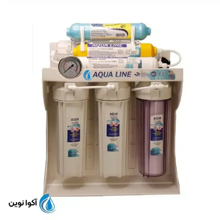 تصفیه آب آکوا لاین 7 مرحله ای با فیلتر الکالاین قلیایی Ro7orp