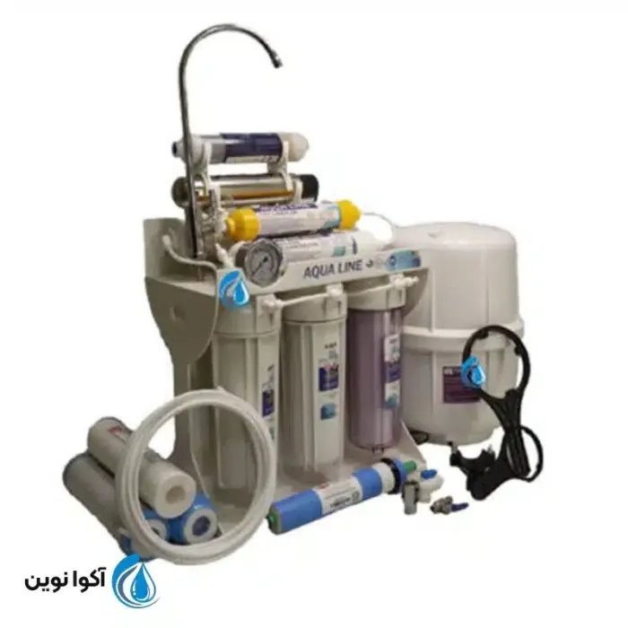 تصفیه آب آکوا لاین 8 فیلتر قلیایی و یووی Ro8 uv_orp